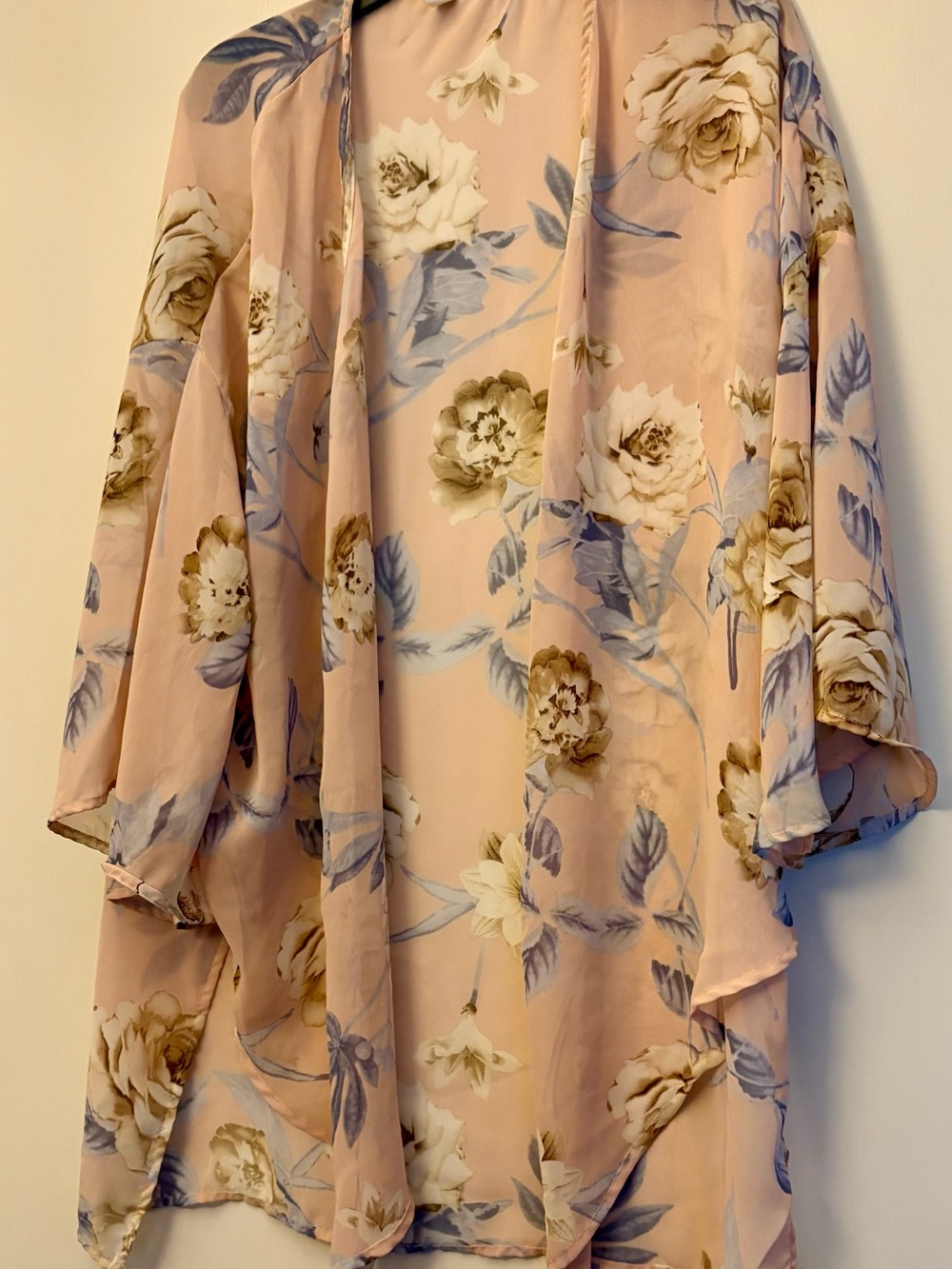 Pinkblush Blush Pink Floral Kimono Cardigan